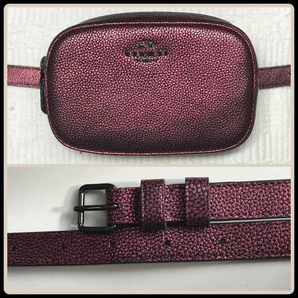 Coach metallic berry belt bag - Picture 6 of 8